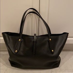 Annabel Ingall Large Isabella Black Leather Tote